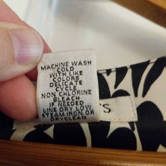 Harold's navy & white  floral scoop neck  dress SZ 4 - Picture 5 of 11